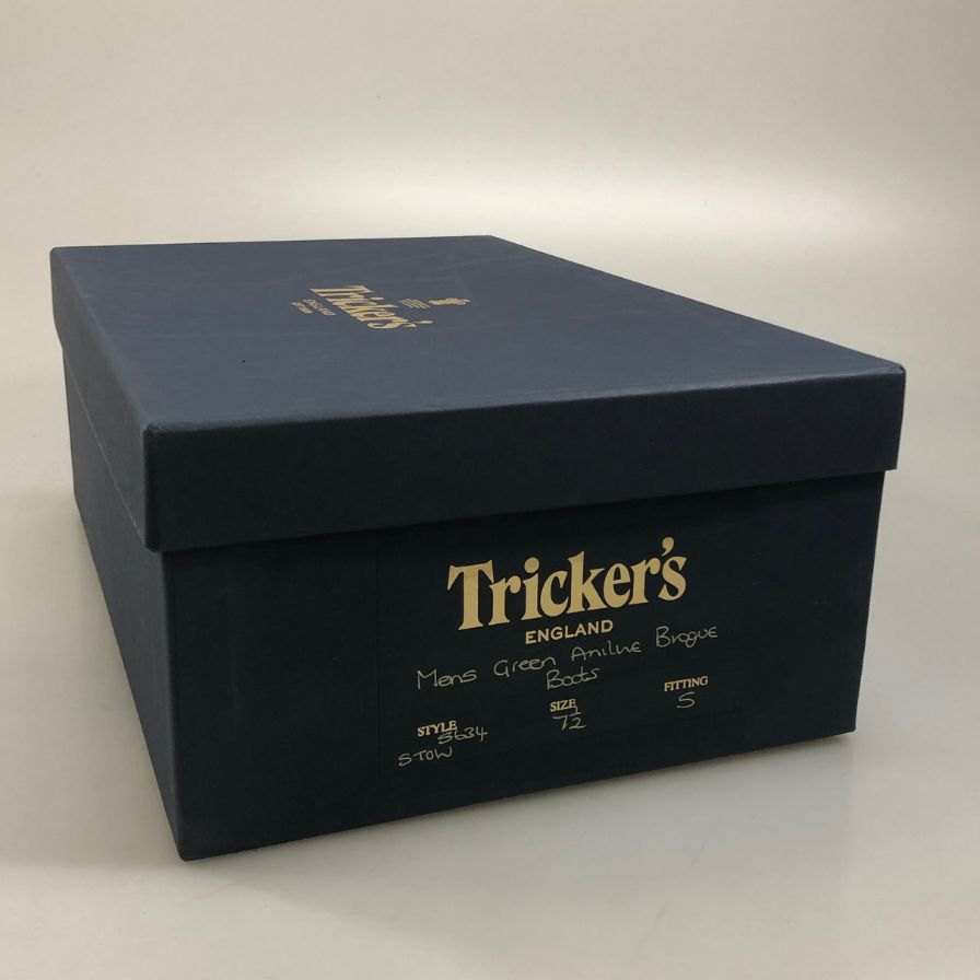 【オンライン限定】【Tricker’ｓ】トリッカーズ カントリーブーツ ストウ ウイングチップ 946515 5634 グリーン UK7ハーフ-5