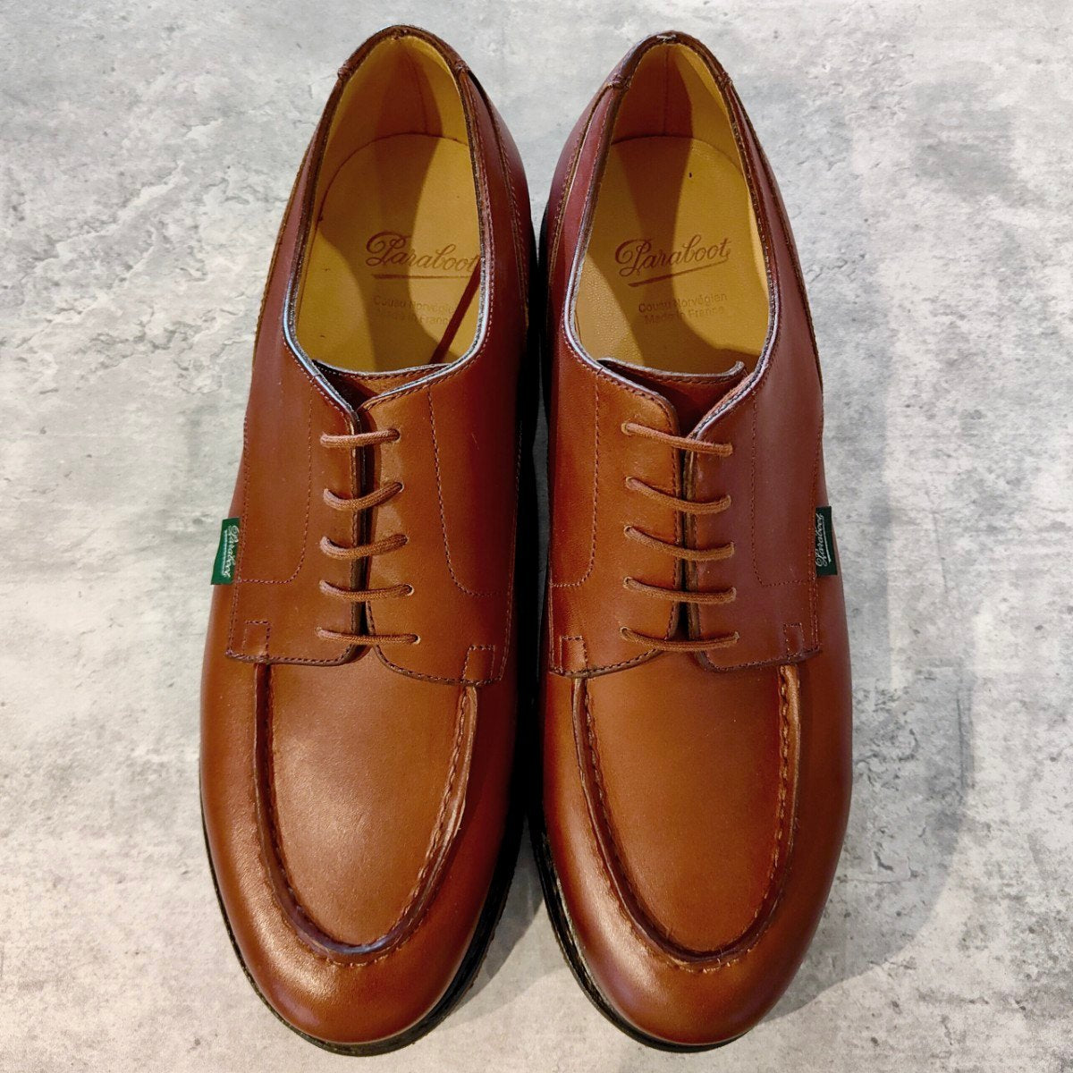 未使用【Paraboot】パラブーツ シャンボード Uチップ リスレザー マロン サイズ UK9.5 参考定価￥110,000-