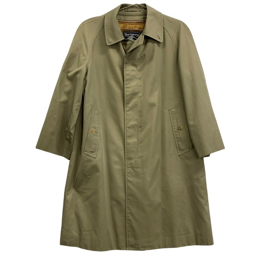【Burberry】バーバリー バルカラーコート 旧タグ ライナー付き カーキ メンズ サイズ160