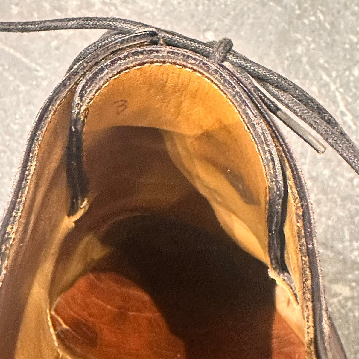 【STEFANO BI】ステファノビ  スクエアトゥ ステッチ カーフ バーガンディ サイズ不明(UK7相当)