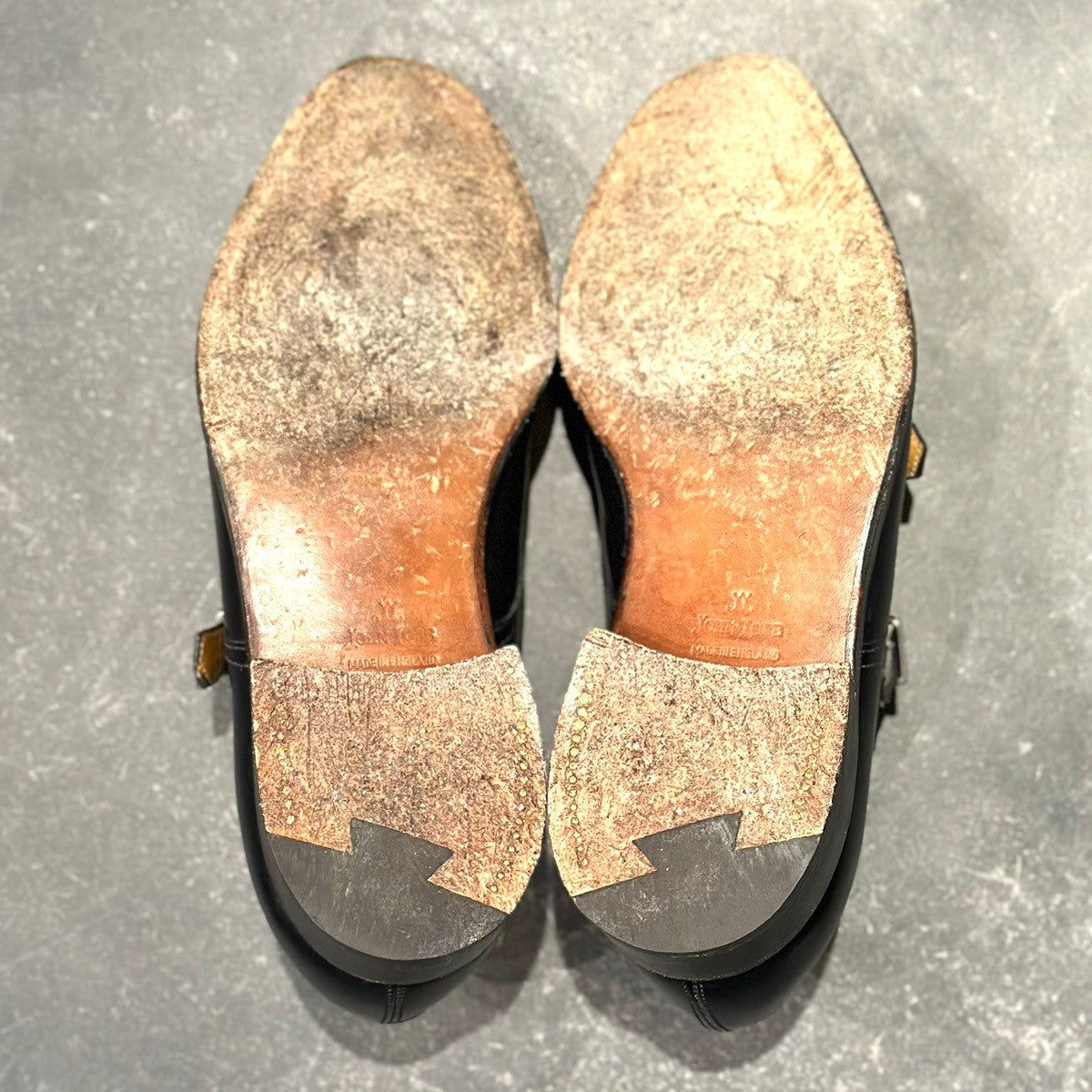 美品【JOHN LOBB】ジョンロブ ウィリアム ダブルモンク ブラック カーフ サイズ8 9795ラスト