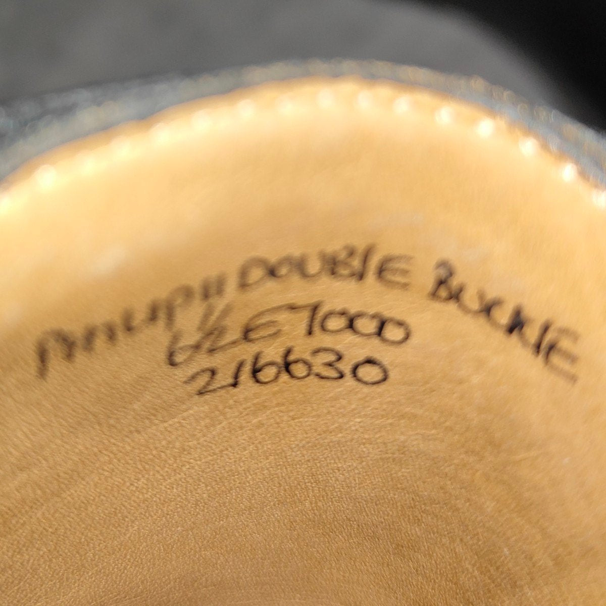 極美品【JOHN LOBB】ジョンロブ フィリップ2 ダブルバックル カーフ ブラック サイズUK6.5E 7000ラスト参考定価¥349,800-