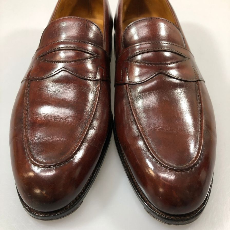 【JOHN LOBB】ジョンロブ フェンコート コインローファー メンズ サイズ7.5E ブラウン