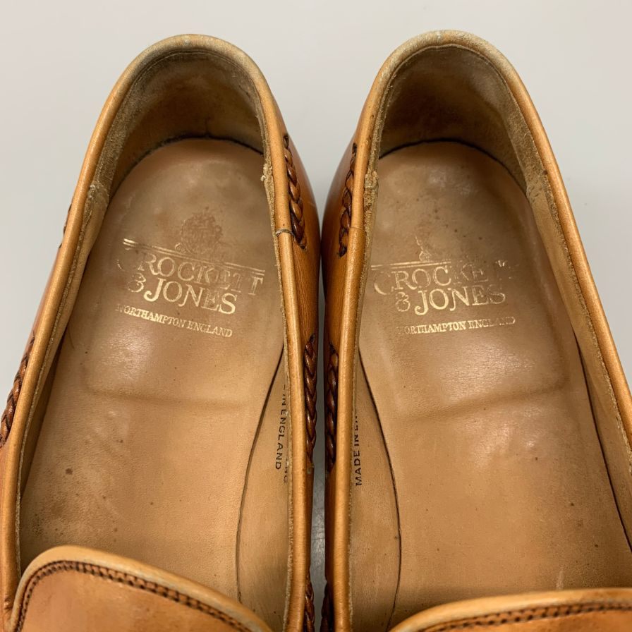 【CROCKETT&JONES】クロケット&ジョーンズ  ローファー カーフ ブラウン（茶系） サイズ UK7E ラスト