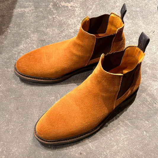 【PARABOOT】パラブーツ シャンフォート サイドゴアブーツ スエード ブラウン サイズUK6.5