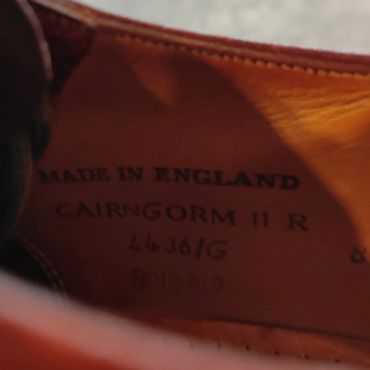 使用数回【JOSEPH CHEANEY】ジョセフチーニー ケンゴン2 キャップトゥダービー グレインレザー バーガンディ サイズUK8 4436ラスト参考定価￥99,000-