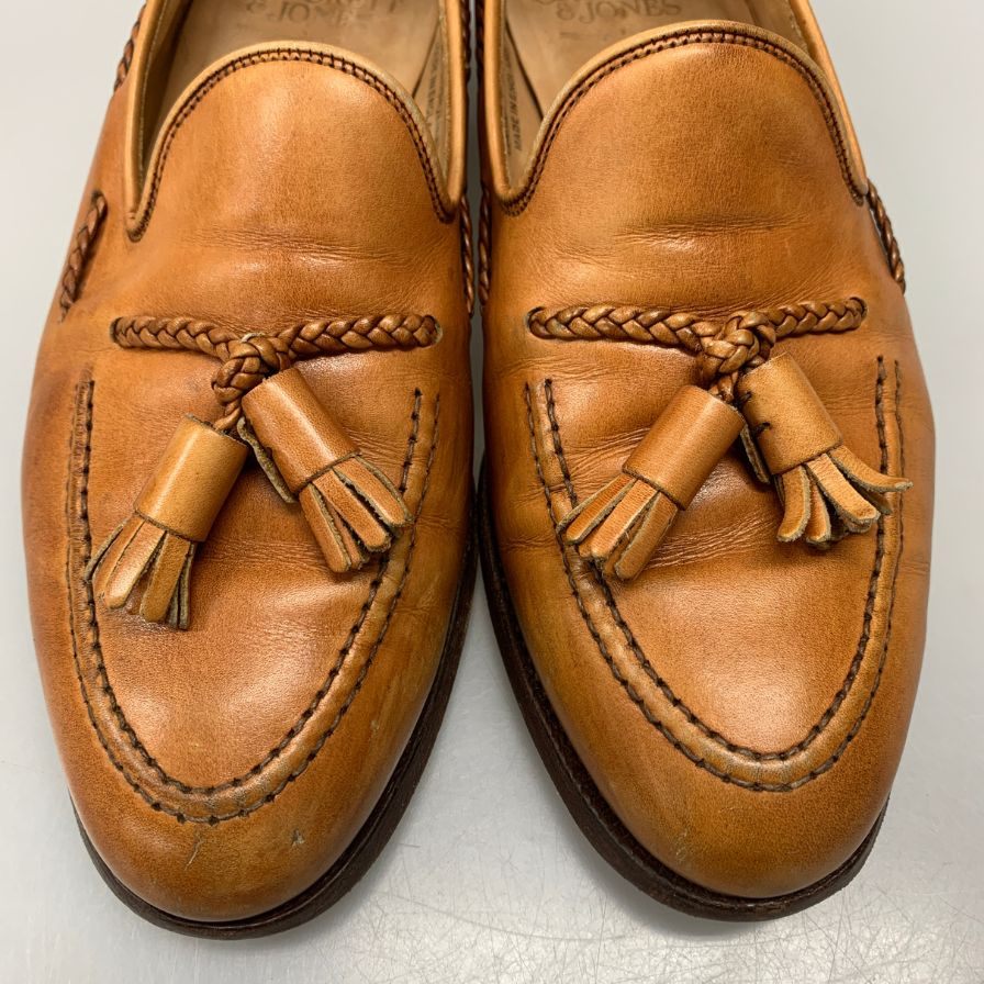 【CROCKETT&JONES】クロケット&ジョーンズ  ローファー カーフ ブラウン（茶系） サイズ UK7E ラスト