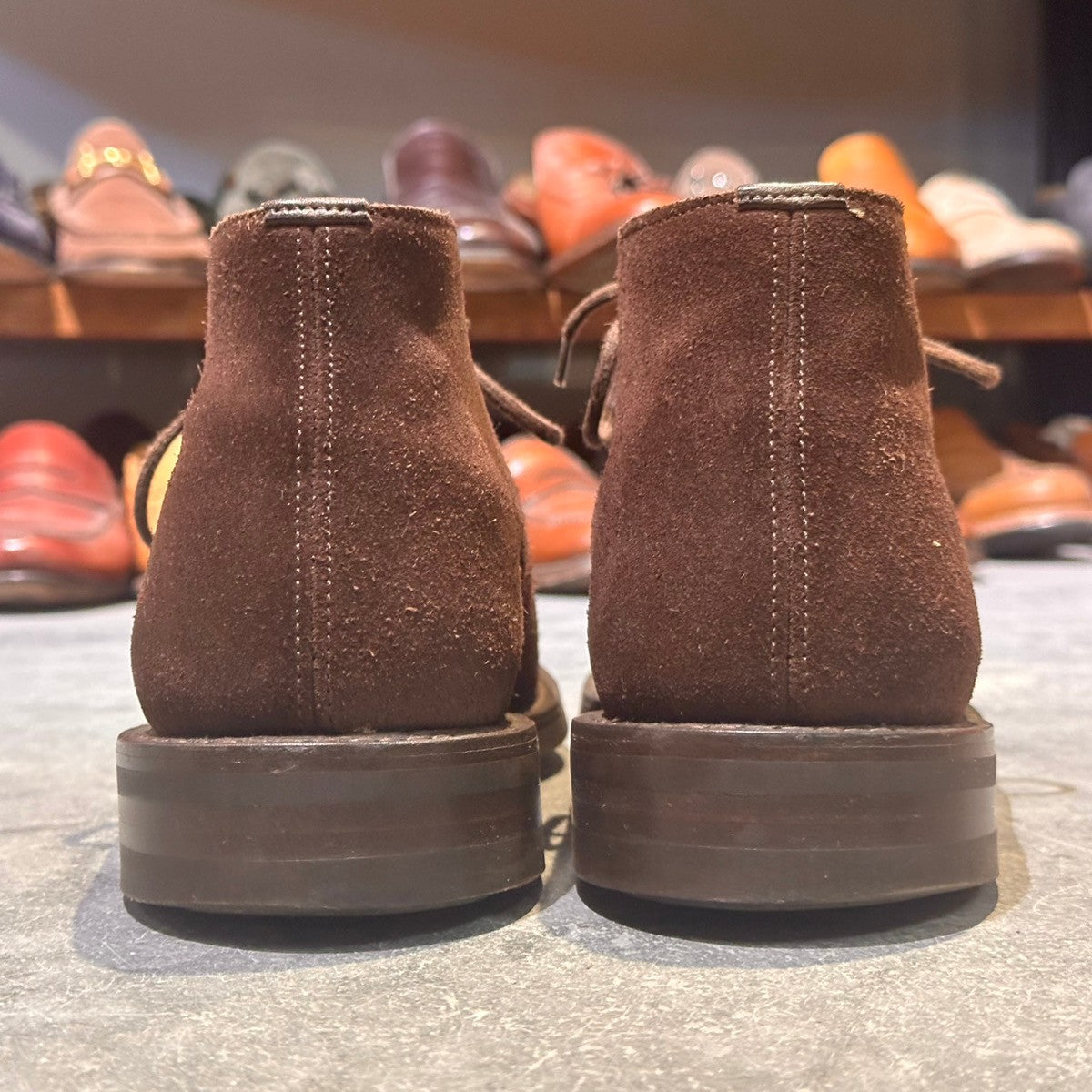 極美品【ITOHT624ZQCJ】Church's ライダー3 4都市 チャッカブーツ スエード ブラウン サイズUK75F 81ラスト