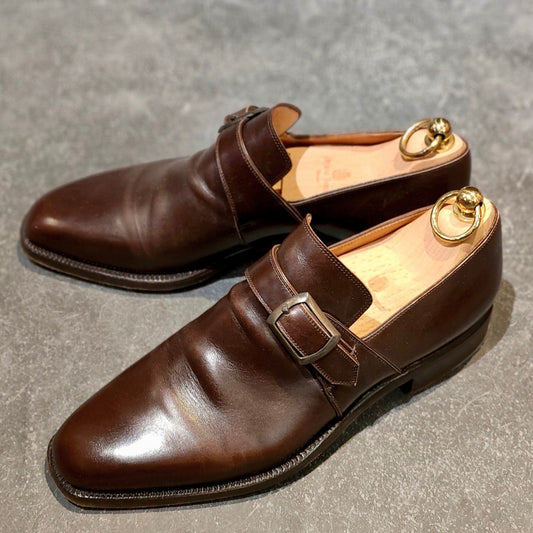 【Stefano Bemer】ステファノベーメル  シングルモンク カーフ ダークブラウン サイズ40