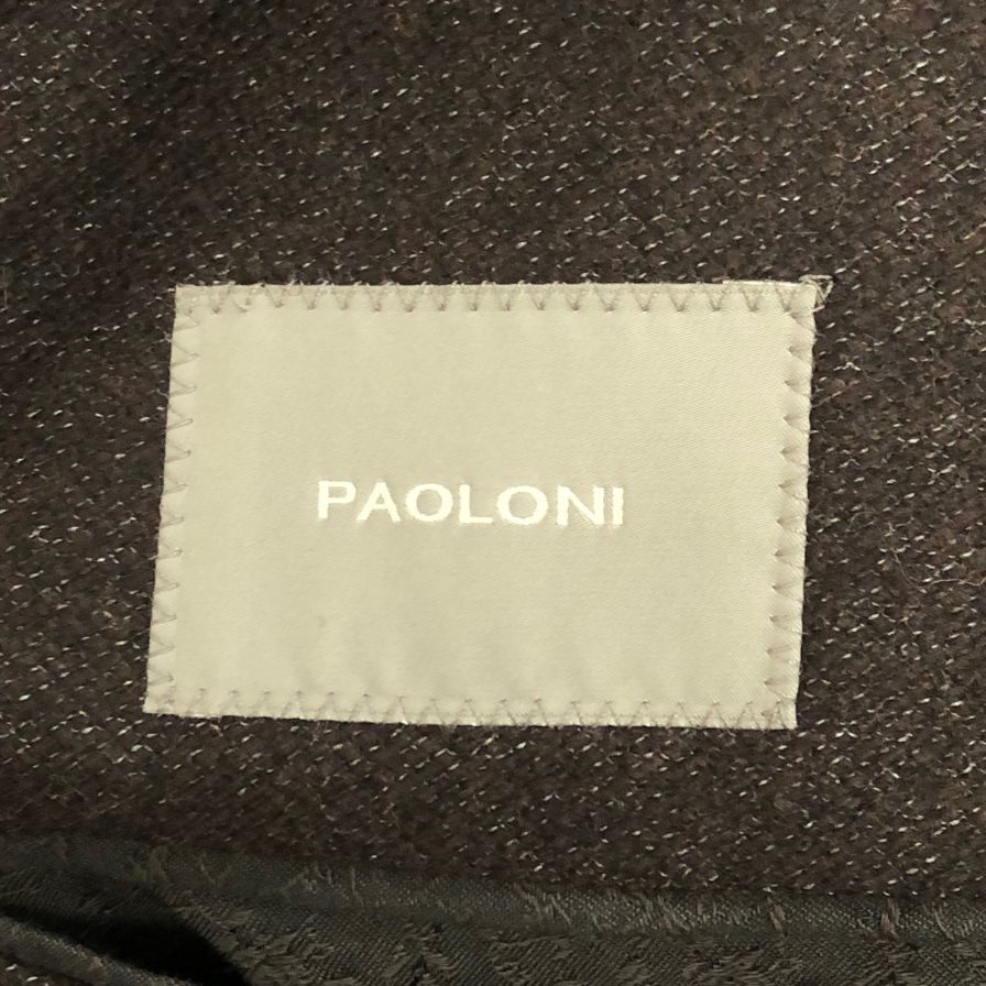 【PAOLONI】パオローニ ジャケット 2811G907 ウール混 チャコール 48サイズ