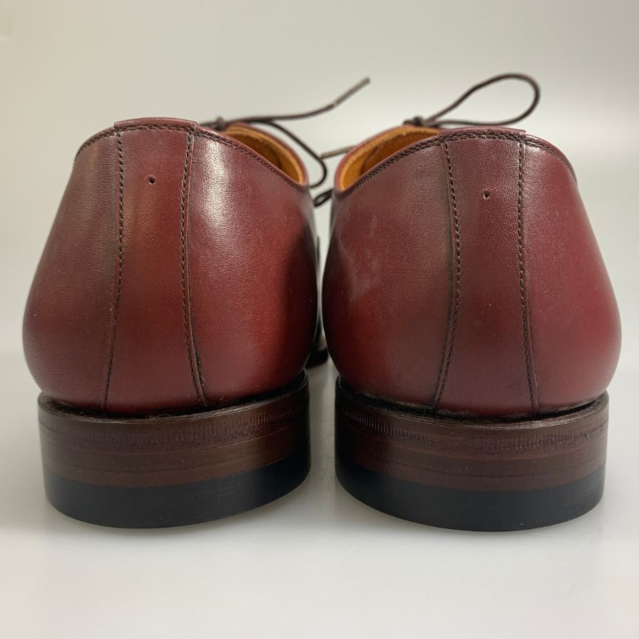 【SCOTCHGRAIN】スコッチグレイン パンチドキャップトゥ カーフ バーガンディ サイズ26EEE