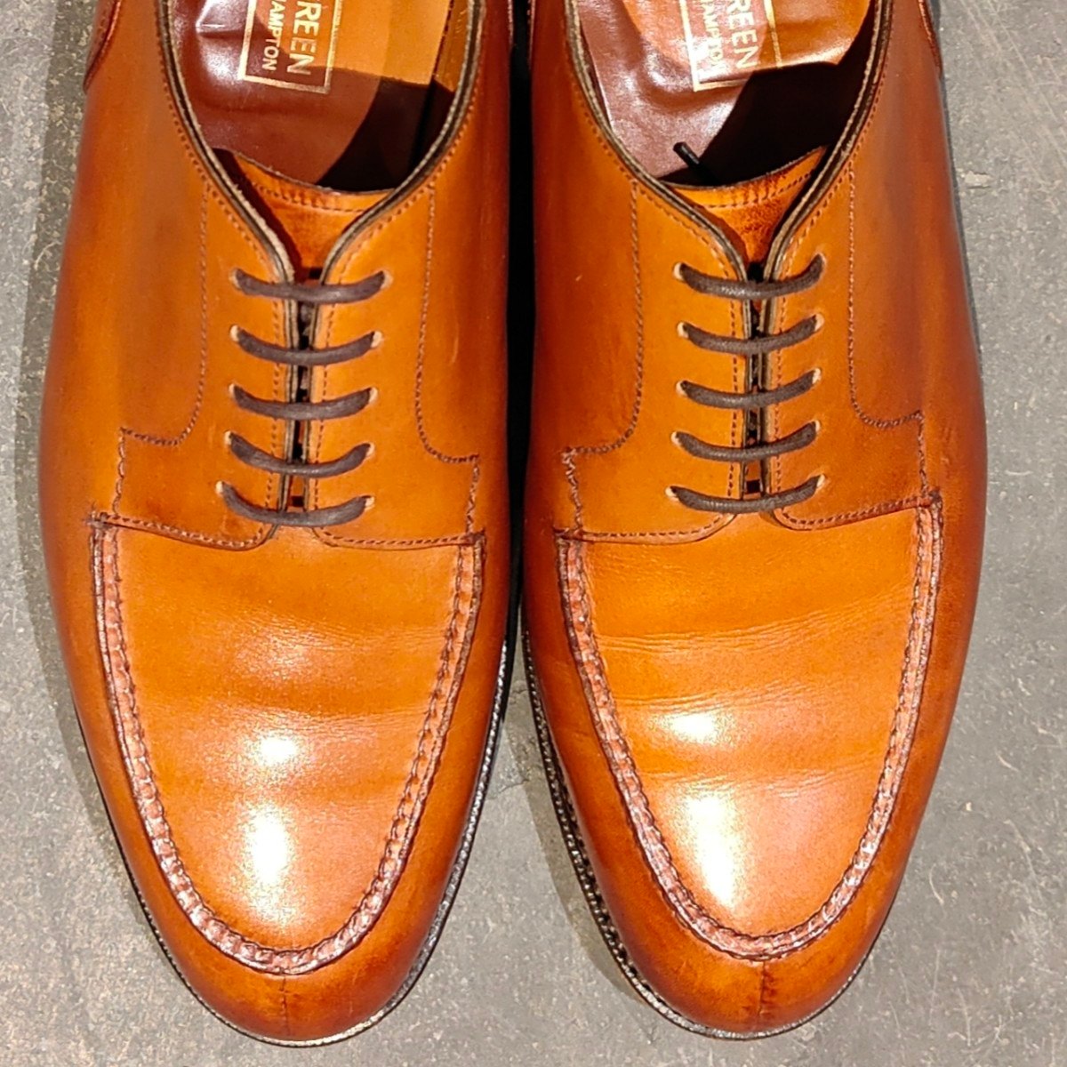 【EDWARD GREEN】エドワードグリーン ドーバー Uチップ カーフ チェスナット サイズ UK5.5E 32ラスト定価￥308,000-