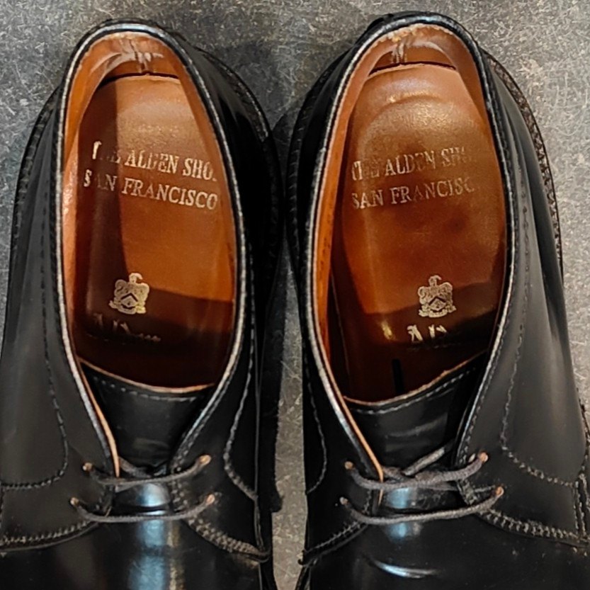 美品【ALDEN】オールデン 1340 チャッカブーツ コードバン ブラック サイズ US7.5D バリーラスト 参考定価￥225,000-