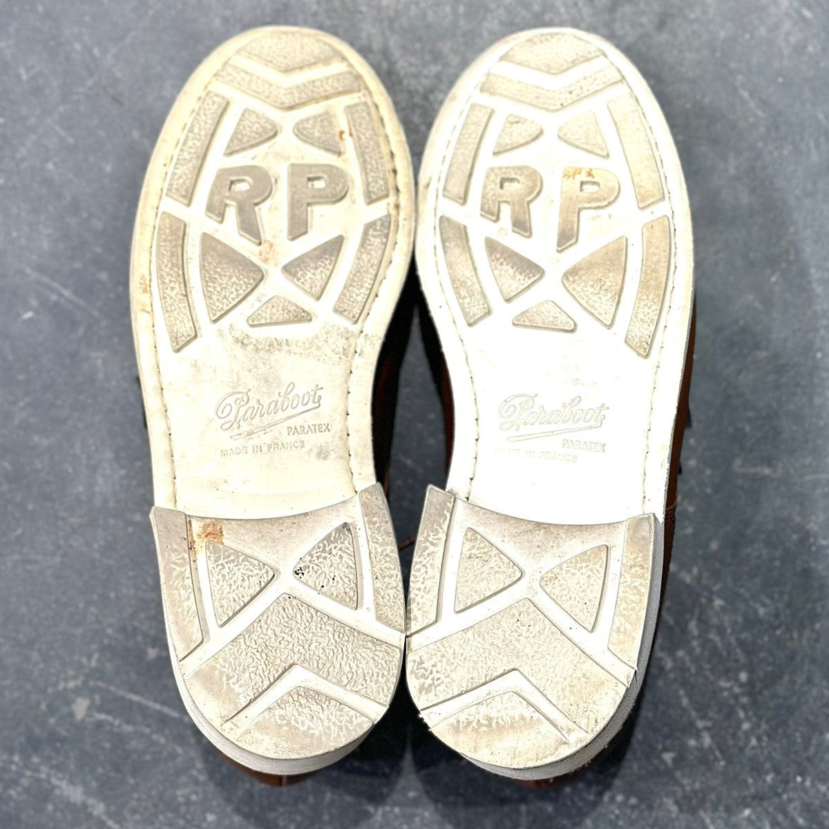 【Paraboot】パラブーツ シャンボード Uチップ 白ソール カーフ ブラウン サイズUK7F