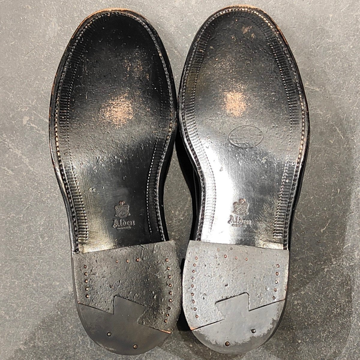 使用数回【ALDEN】オールデン 9901 プレーントゥ コードバン ブラック サイズ US9D バリーラスト 参考定価￥220,000-