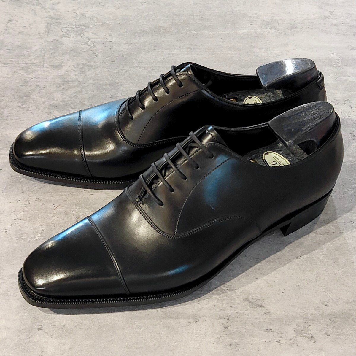 未使用品【ANTHONY CLEVERLEY】アンソニークレバリー BODIE ストレートチップ カーフ ブラック サイズUK8E