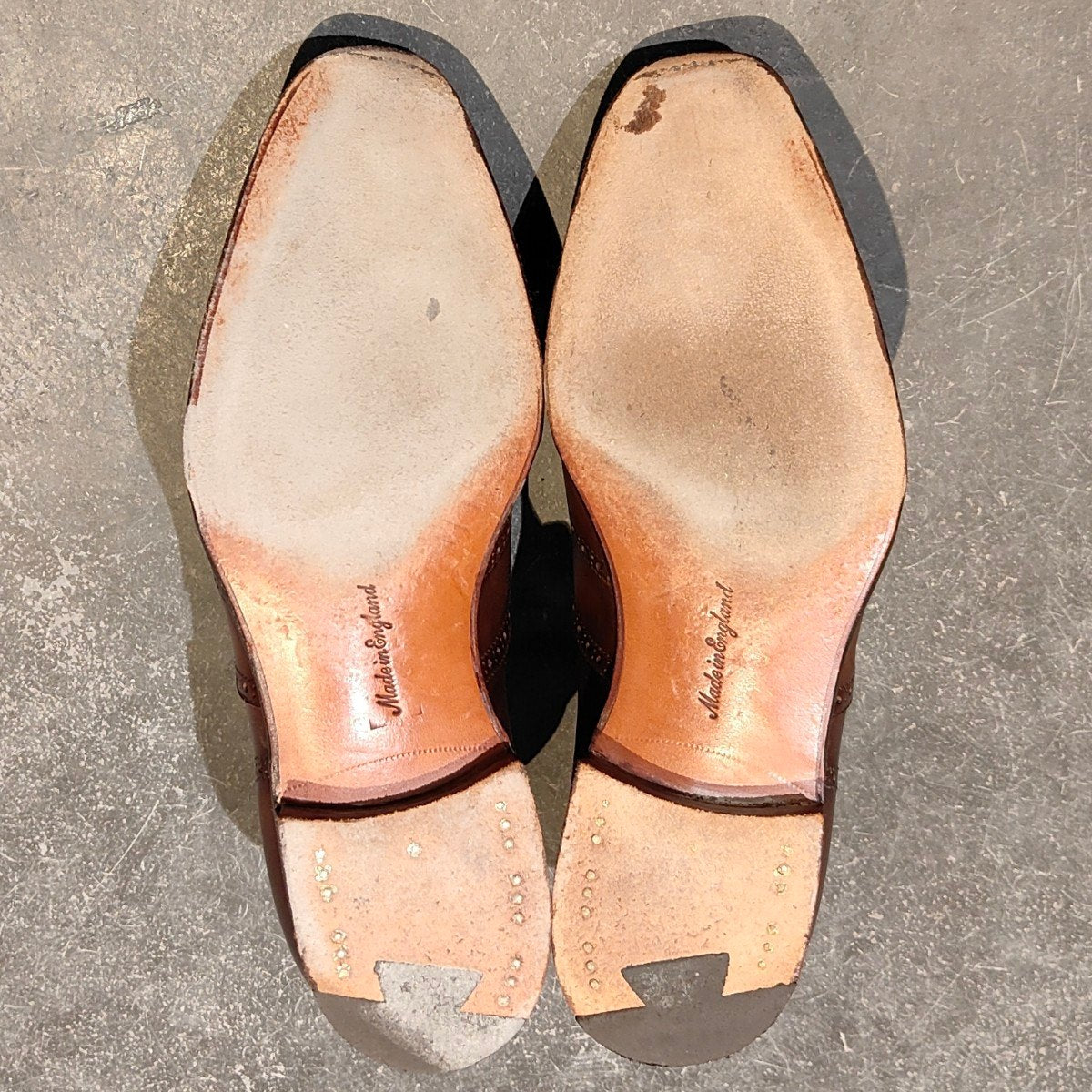 美品【EDWARD GREEN】エドワードグリーン インバーネス ウイングチップ カーフ ダークオーク サイズUK6E 808ラスト