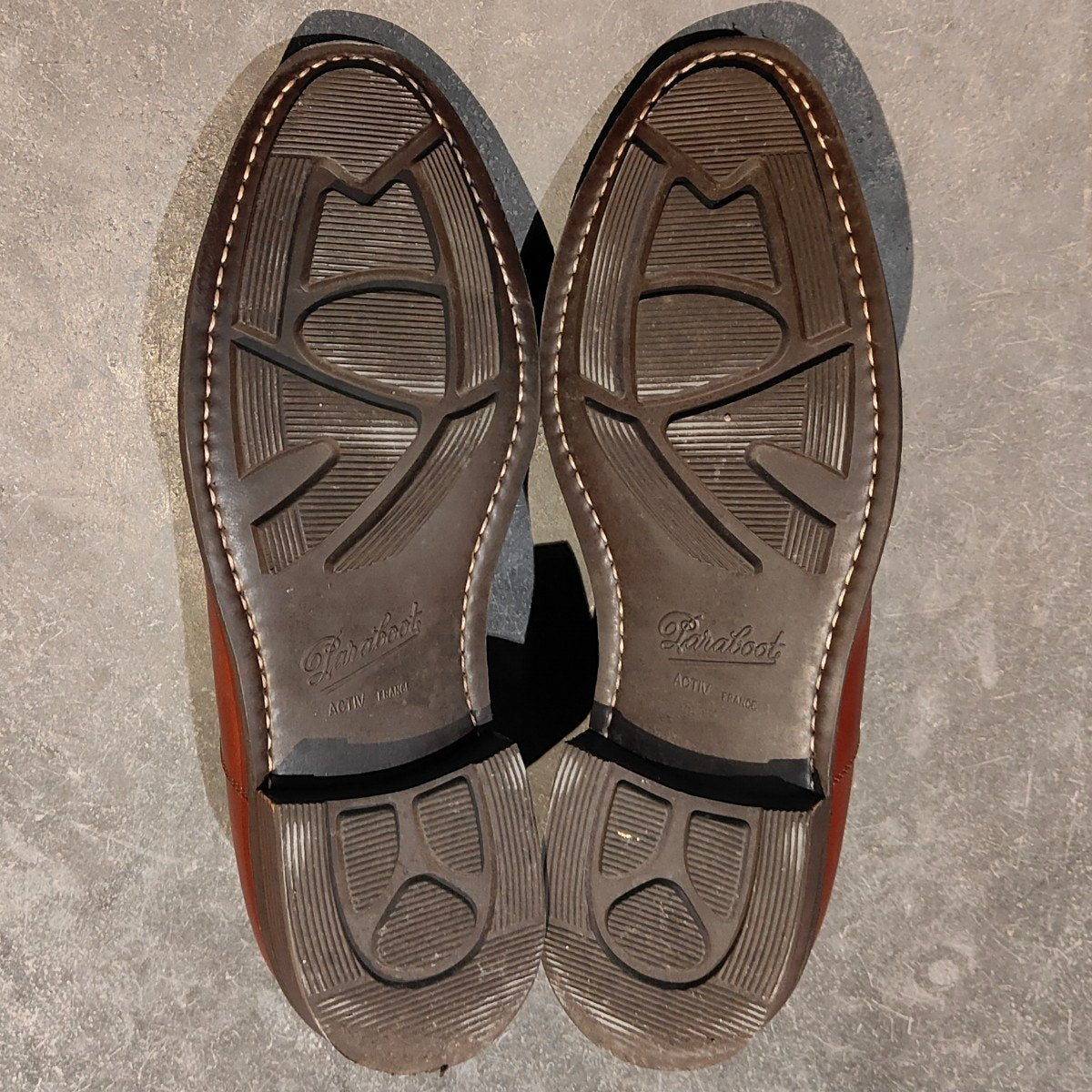 【Paraboot】パラブーツ モンターニュ ストレートチップ ブラウン サイズ UK8 参考定価￥101,200-