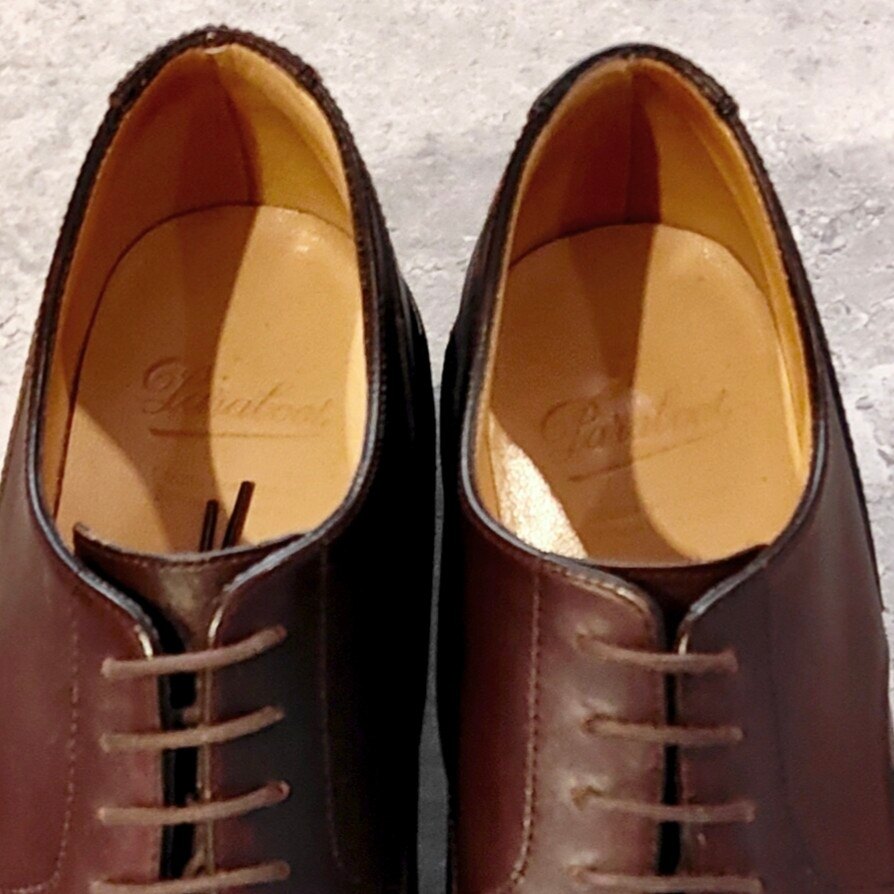 使用数回【Paraboot】パラブーツ シャンボード Uチップ リスレザー ブラウン サイズ UK7 参考定価￥110,000-