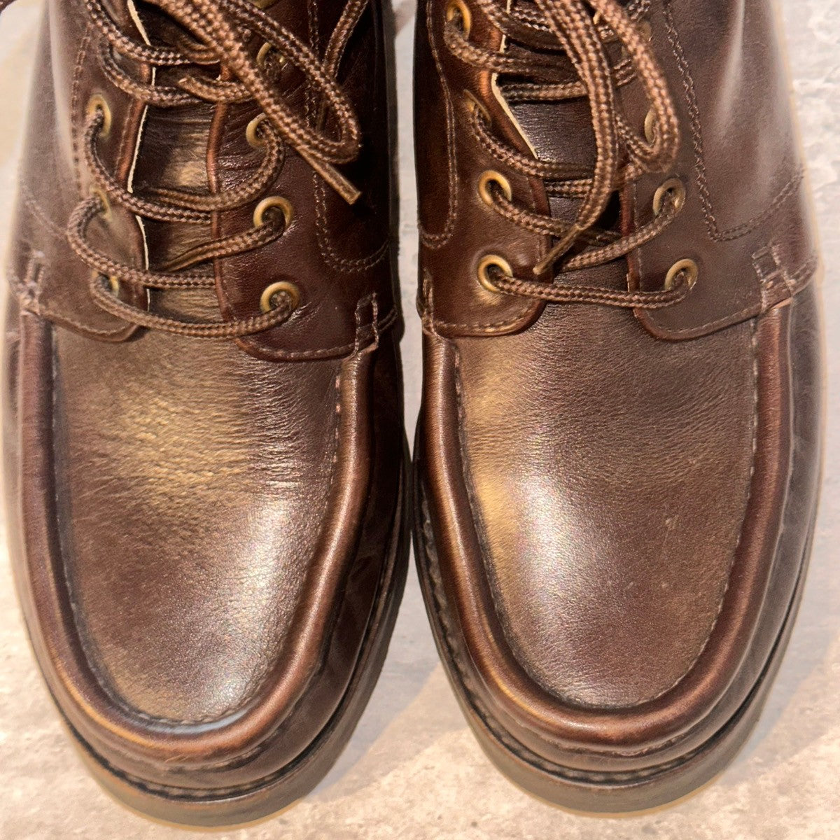 希少【PARABOOT】パラブーツ ヴィッテル2 デカタグ Uチップ ブーツ カーフ ブラウン サイズUK9