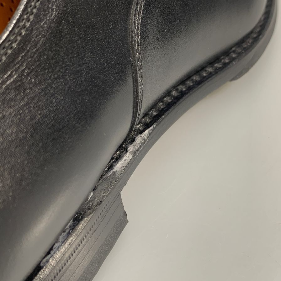 【SCOTCH GRAIN】スコッチグレイン ストレートチップ カーフレザー  レースアップシューズ 1716 メンズ ブラック サイズ25.5