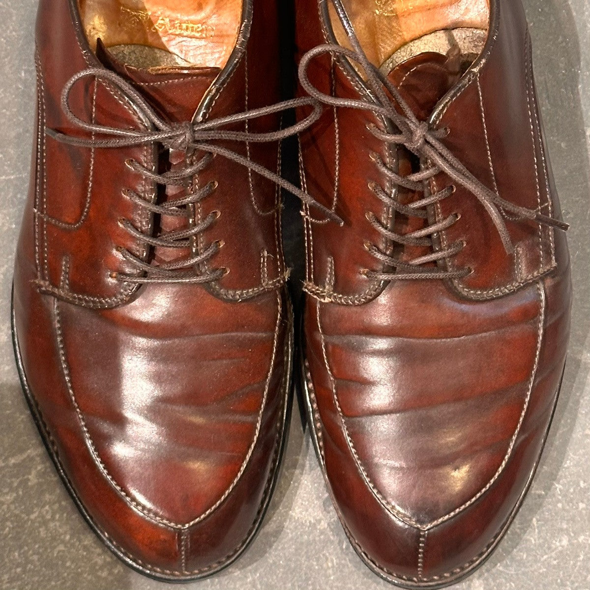 【ALDEN】オールデン 5492 MARINA DE BOURBON別注 Vチップ コードバン ダークバーガンディ サイズUS7.5D モディファイドラスト