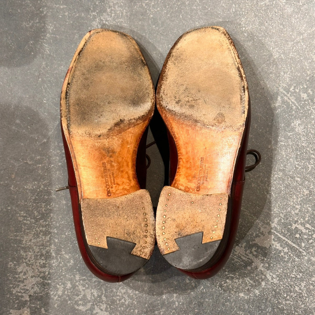 【CROCKETT&JONES】クロケット＆ジョーンズ 8311 Uチップ バーニーズ別注 バーニッシュカーフ バーガンディ サイズUK6.5D