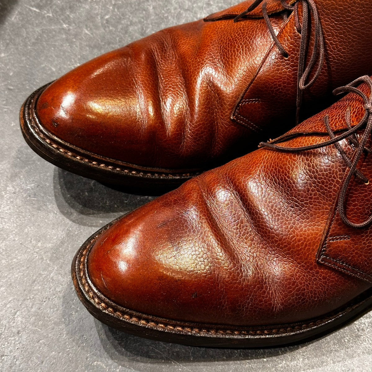 【CROCKETT&JONES】クロケット＆ジョーンズ チャッカブーツ チェプストウ グレインレザー ブラウン サイズUK10.5E 325ラスト