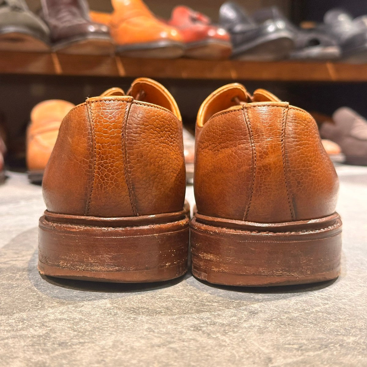【POLO RALPHLAUREN】ポロラルフローレン Uチップ グレインレザー ブラウン サイズUK9.5D