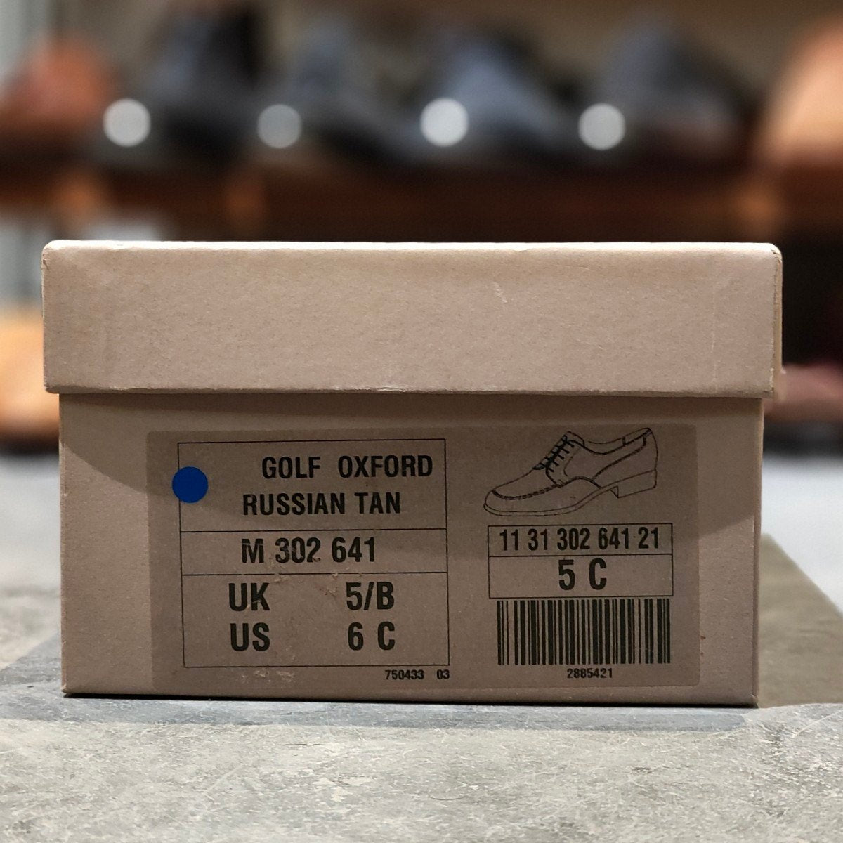 希少 極美品 【J.M.WESTON】ジェイエムウエストン 641 ゴルフ Uチップ ロシアンカーフ タンブラウン サイズ UK5C 31ラスト 参考定価￥209,000-