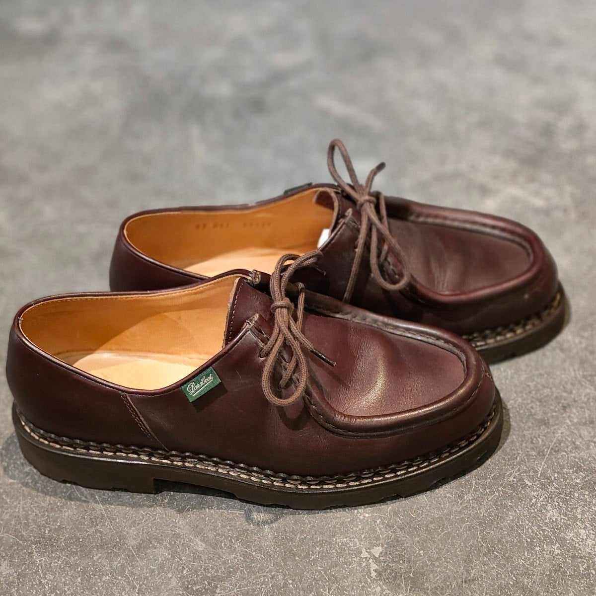 極美品【Paraboot】パラブーツ ミカエル チロリアン リスレザー カフェ サイズ41 参考定価￥94,600-