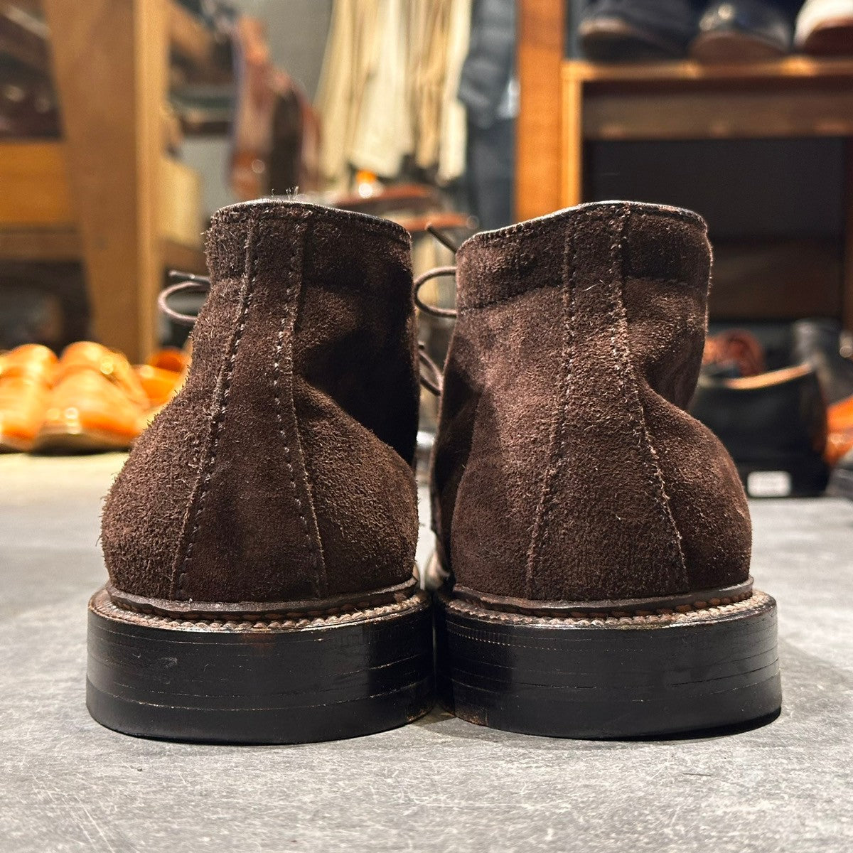 使用数回【ALDEN】オールデン 1479 チャッカブーツ バリーラスト ブラウン サイズ7.5 バリーラスト