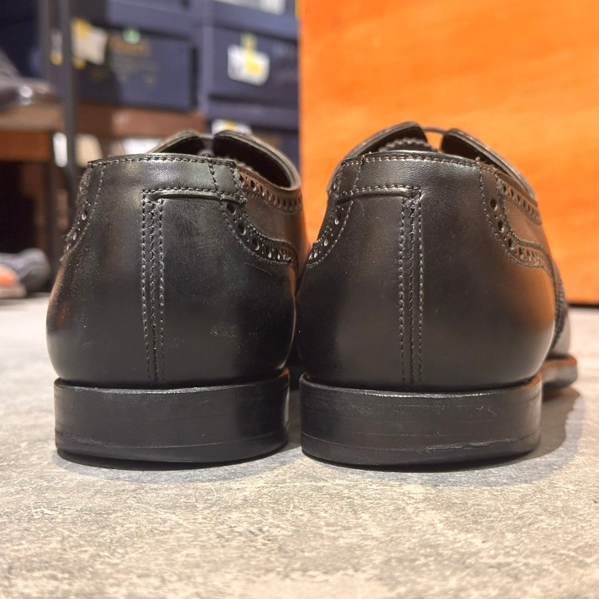 CROCKET&JONES】ブラック ウィングチップ 6 637.CROCKETT&JONES