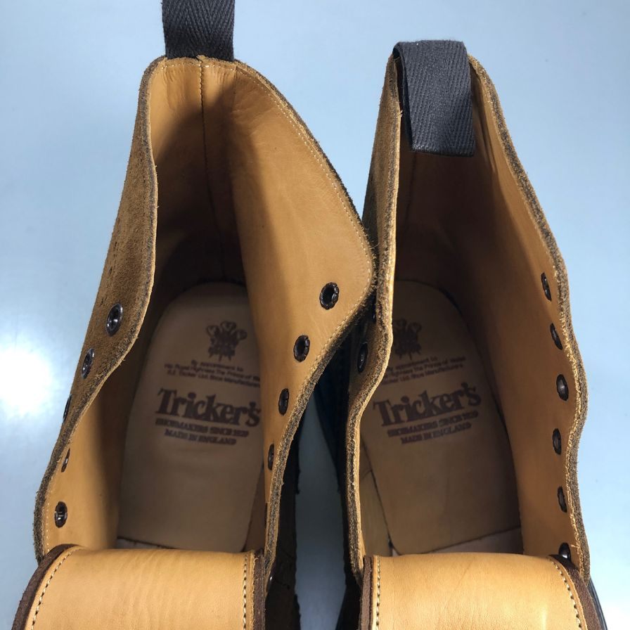 【Tricker’ｓ】トリッカーズ M2508 ウィングチップ スウェード カントリーブーツ メンズ サイズ 7.5 ブラウン