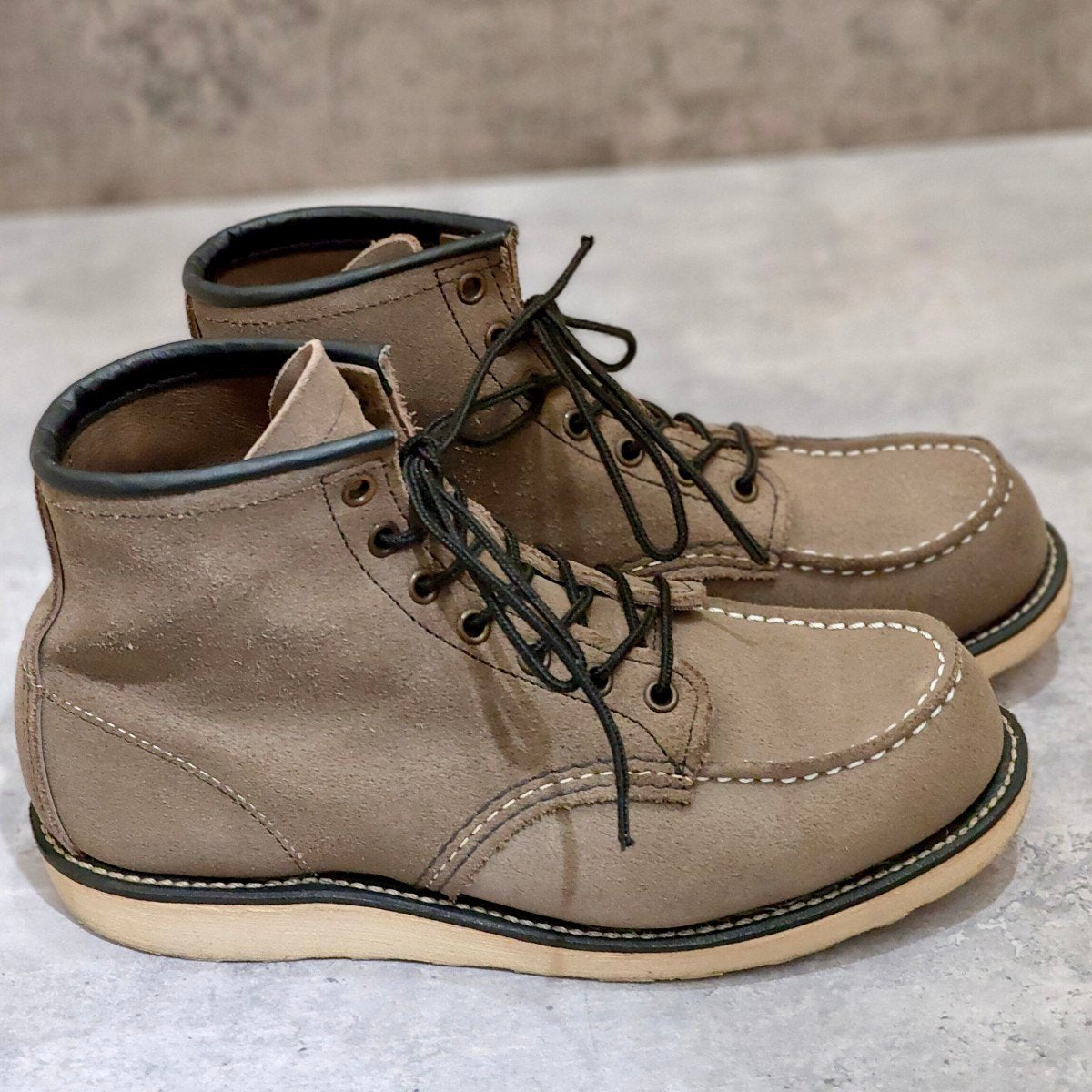 希少【REDWING】レッドウイング 8863 アイリッシュセッター 6インチ モックトゥ スエード グレー サイズUS8