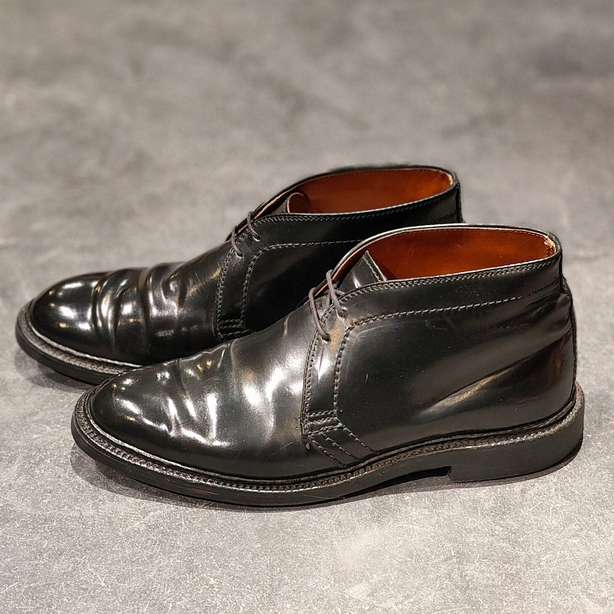 美品【ALDEN】オールデン 1340 チャッカブーツ コードバン ブラック サイズ US7.5D バリーラスト 参考定価￥225,000-