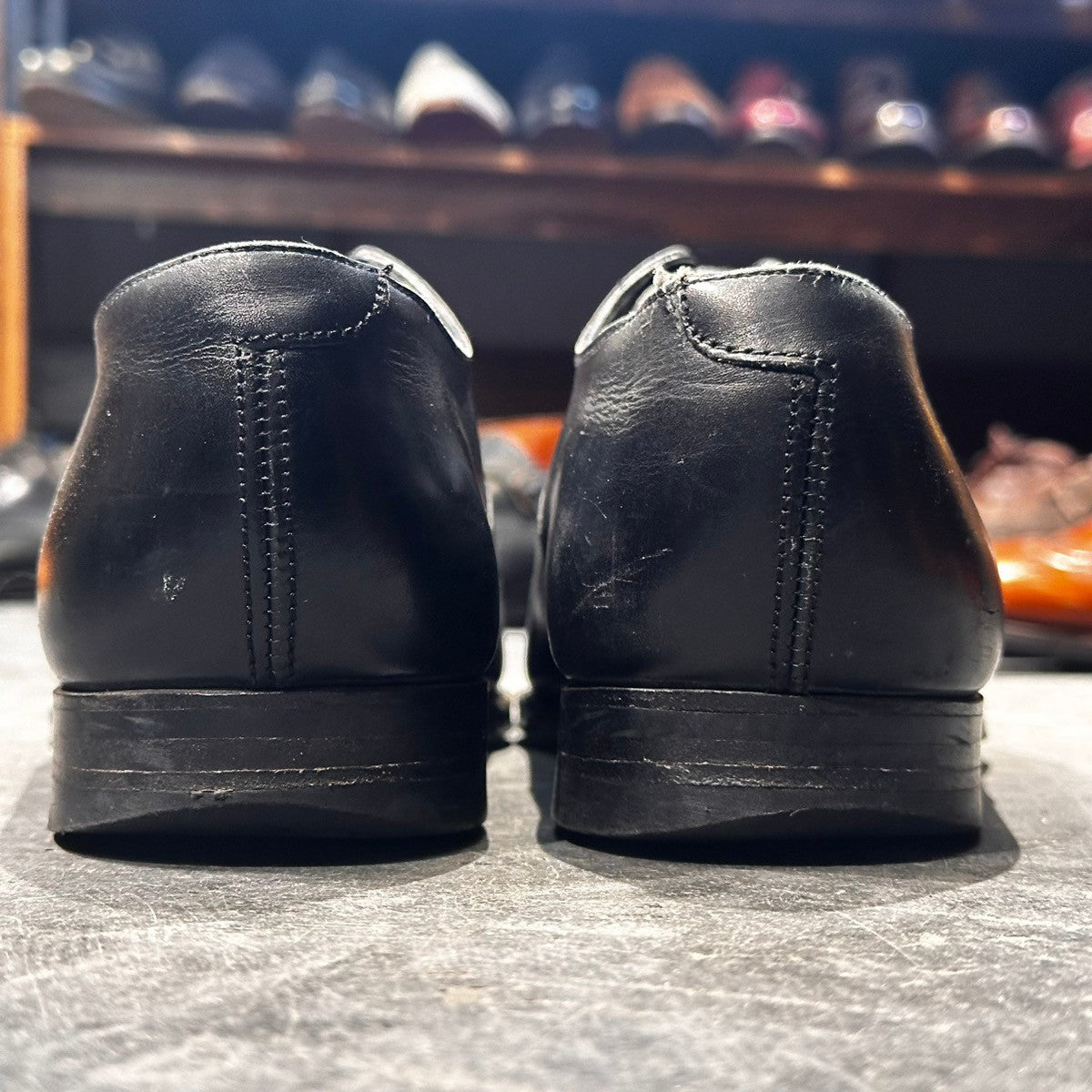 【CROCKETT&JONES】クロケット&ジョーンズ オードリー ストレートチップ カーフ ブラック サイズUK7.5E 337ラスト