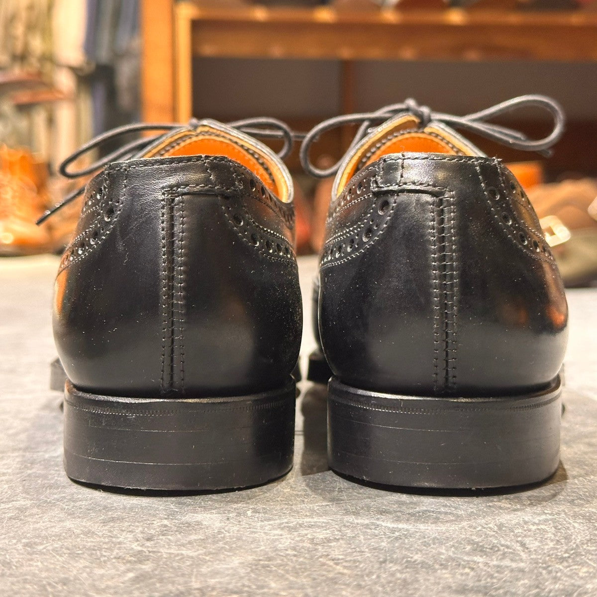 【Lloyd Footwear】ロイドフットウェア スペンサー マスターロイド ウイングチップ カーフ ブラック サイズUK5E