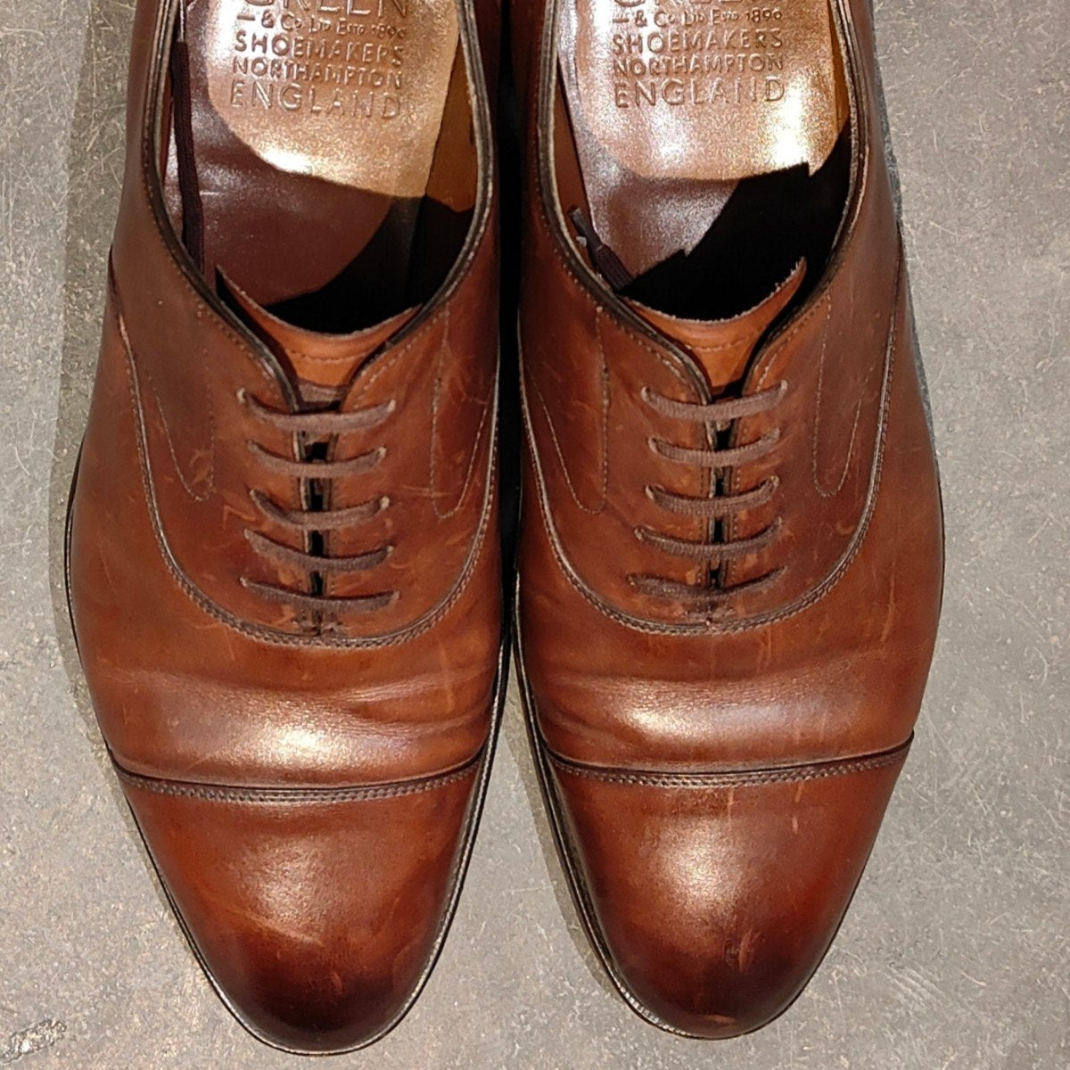 【EDWARD GREEN】エドワードグリーン チェルシー ストレートチップ ダークオークアンティーク サイズ UK6.5E 82ラスト 参考定価￥253,000-