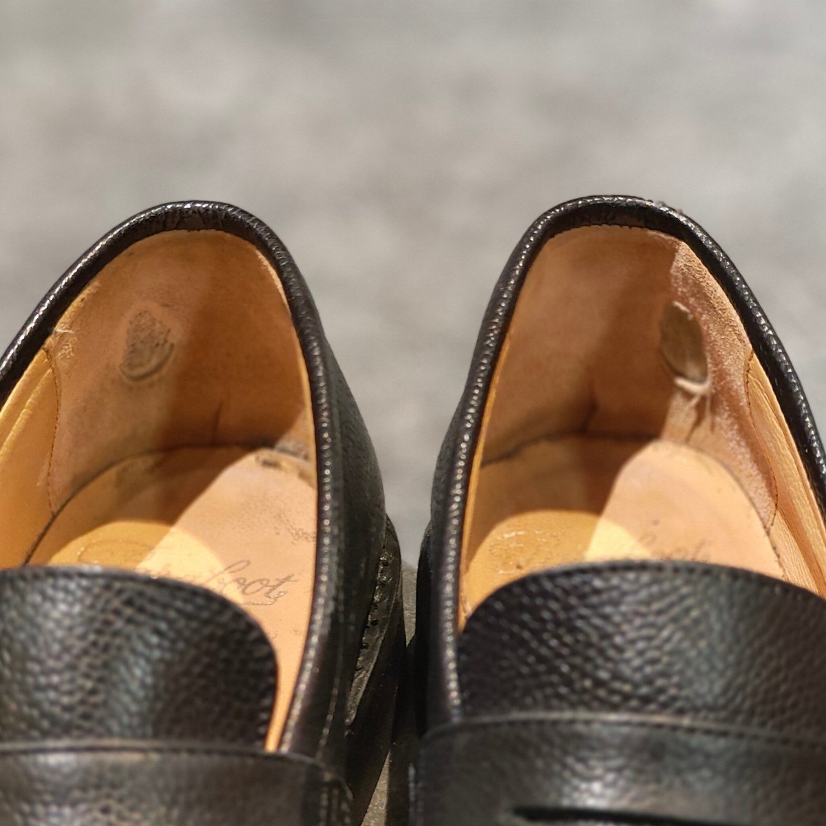 【Paraboot】パラブーツ アドニス コインローファー グレインレザー ブラック サイズUK5 参考定価￥99,000-