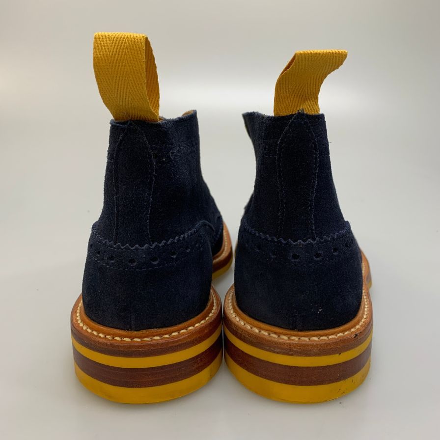 【オンライン限定】【Tricker's】トリッカーズ カントリーブーツ M5833 ウィングチップ スエード メンズ サイズ 8 ブルー系