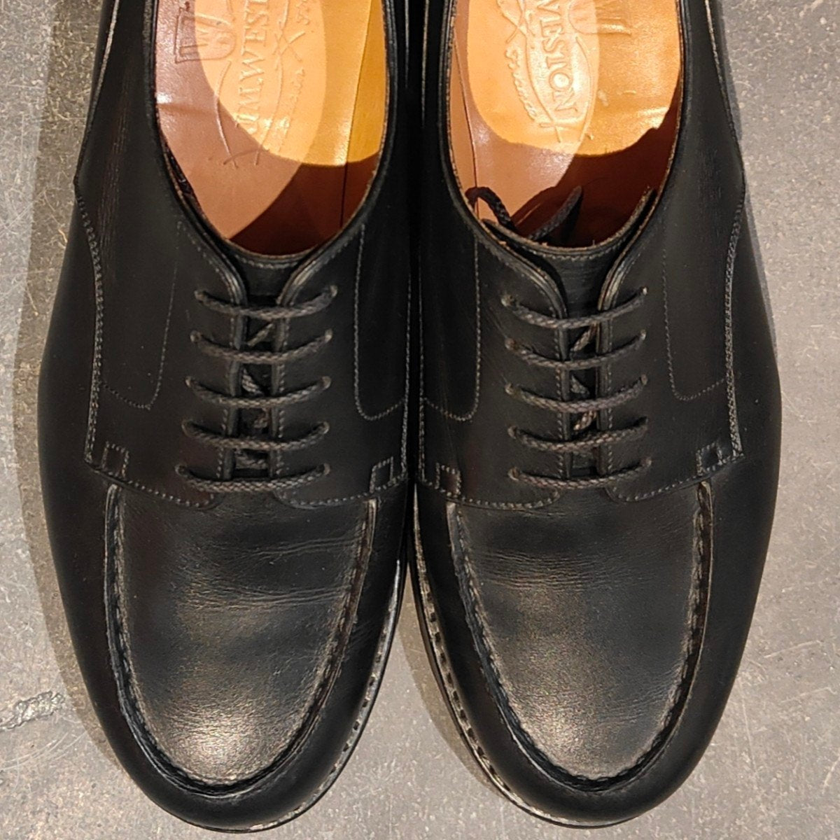 極美品 【J.M.WESTON】ジェイエムウエストン 641 ゴルフ Uチップ ボックスカーフ ブラック サイズ UK5.5D 31ラスト 参考定価￥176,000-