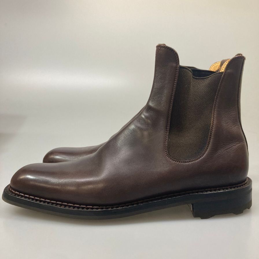 【J.M.Weston】ジェイエムウエストン  サイド ゴア ブーツ チェルシー メンズ  ブラウン サイズ 8ハーフ 610