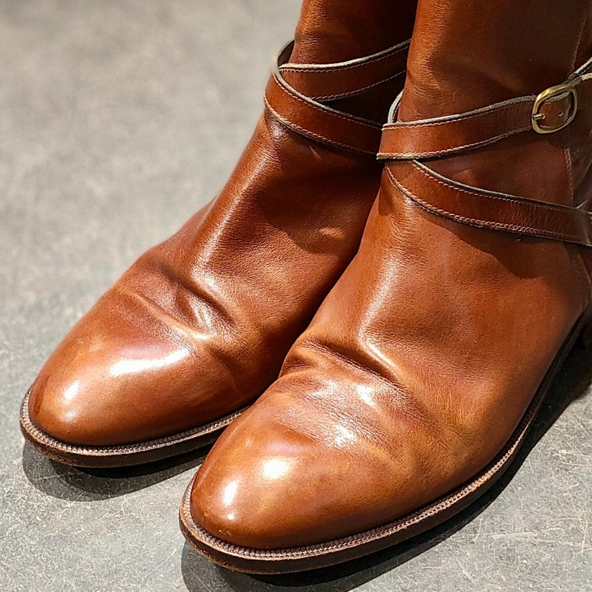 希少 【TANINO CRISCI】タニノクリスチー ジョッパーブーツ カーフ ブラウン サイズ UK6