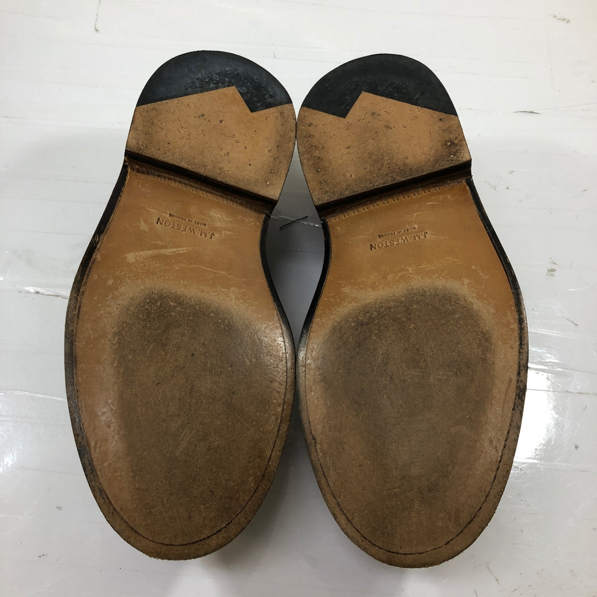 【J.M.WESTON】ジェイエムウエストン レザーシューズ ローファー 388 トゥモローランド 40周年記念 トリプルソール仕様 メンズ サイズ5D J.M.WESTON