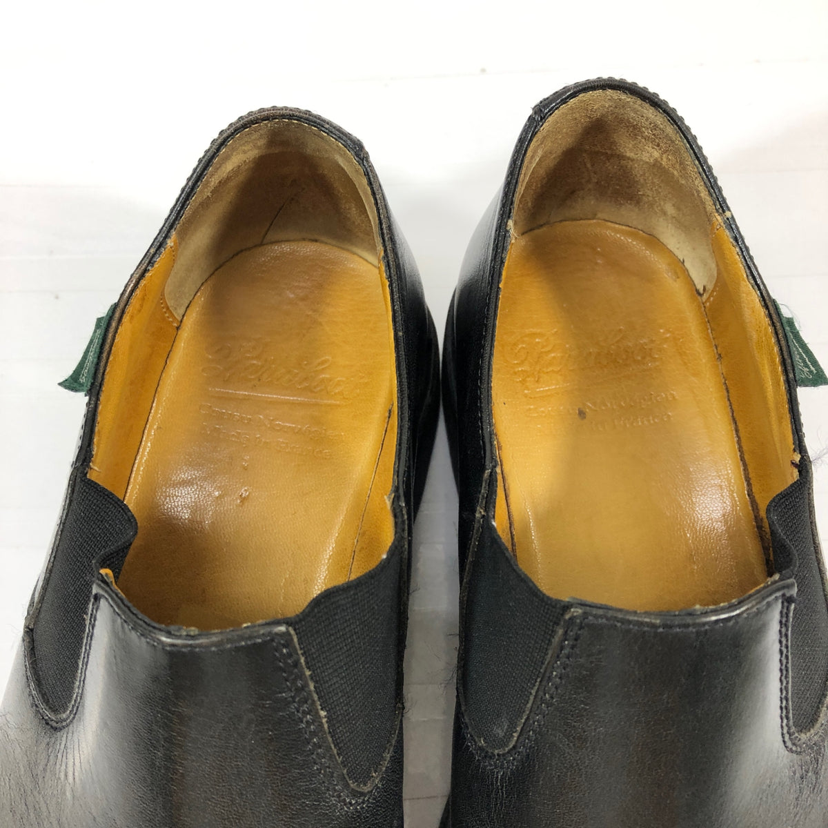 【Paraboot】パラブーツ レザーシューズ フォトン サイドエラ ブラック サイズUK6.5 メンズ