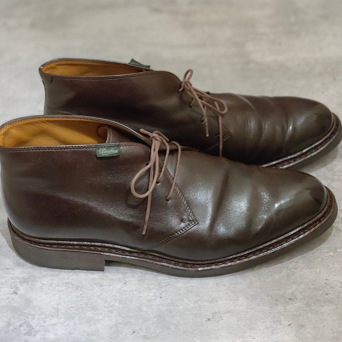 【PARABOOT】パラブーツ ルーリー チャッカブーツ リスレザー カフェ サイズUK8