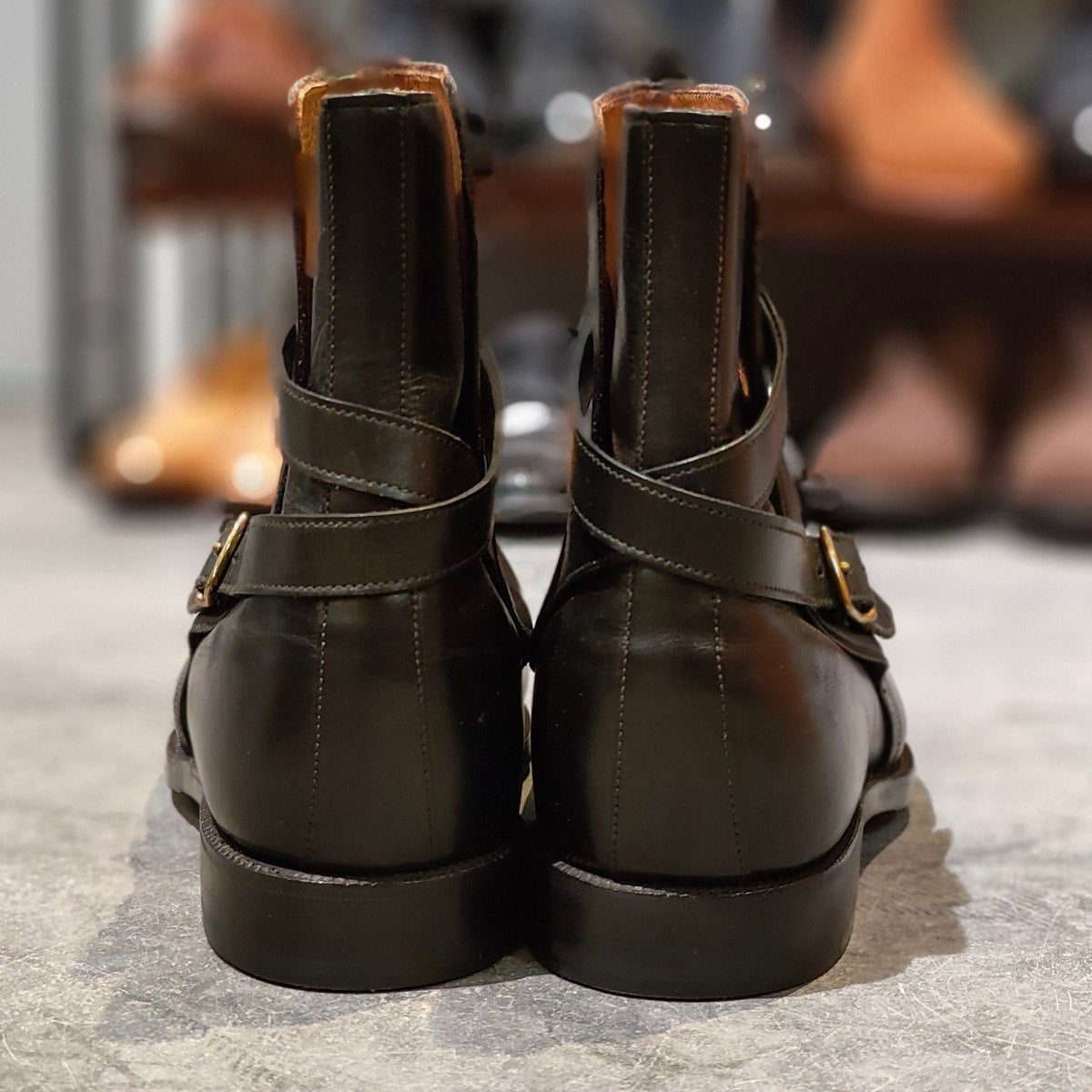 希少 美品【JOHNLOBB】ジョンロブ JODHPUR ジョッパーブーツ カーフ ブラック サイズ UK8E 236ラスト