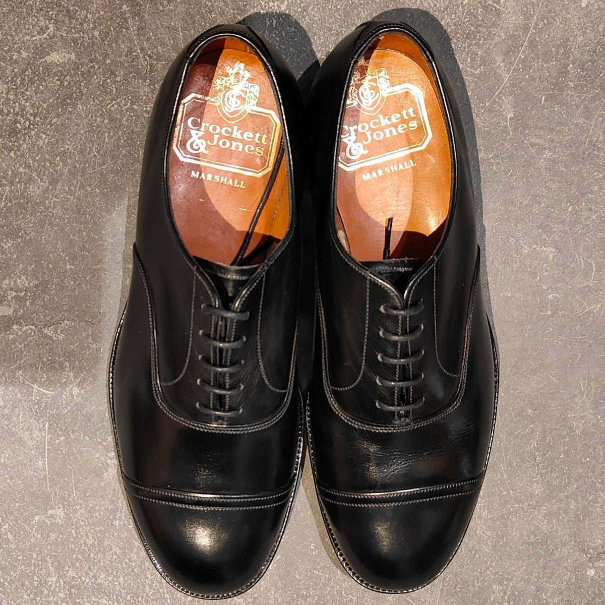 【レアモデル】Crockett&Jones UK6 1/2 Eウィズ クロケット 希少 試着程度【CROCKETT&JONES】クロケット&ジョーンズ 旧ロゴ