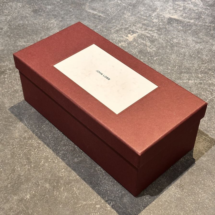 【JOHN LOBB】ジョンロブ レザーシューズ フィリップ2 パンチドキャップトゥ カーフ 7000ラスト ブラウン メンズ サイズUK6E Philip II